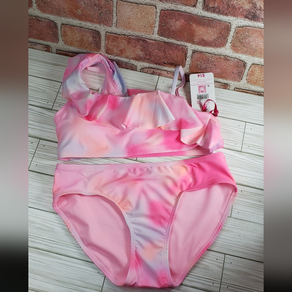 Justice 2-pc swim suit girls' size XL  NWT